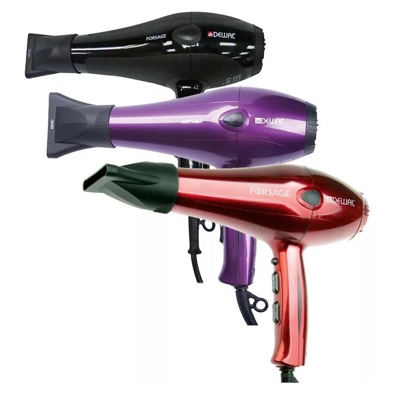 Dewal Professional Фены 03-106 Фен Forsage  Профессиональный фен, вес 600 г, 2200 Вт, ионизация, 2 насадки, провод 3 м