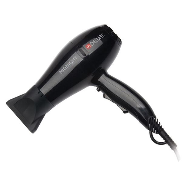 Dewal Professional Фены 03-107 Фен Midnight  Профессиональный фен, вес 550 г, 2000 Вт, ионизация, 2 насадки , провод 3 м