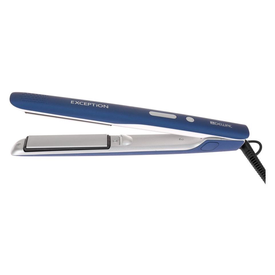 Dewal Professional Щипцы 03-405 Blue Щипцы для выпрямления волос DEWAL Exception голубой 03-405 Blue Щипцы для выпрямления волос DEWAL Exception 23х87мм, с терморег., титан-турмалин покр, 40Вт
