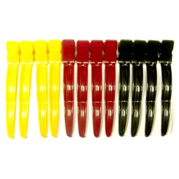 Dewal Professional Аксессуары для волос CL2419 Зажим для волос "Волна" цветной, 8 см Зажим для волос "Волна" цветной, пластик, 8 см, упаковка 12 штук