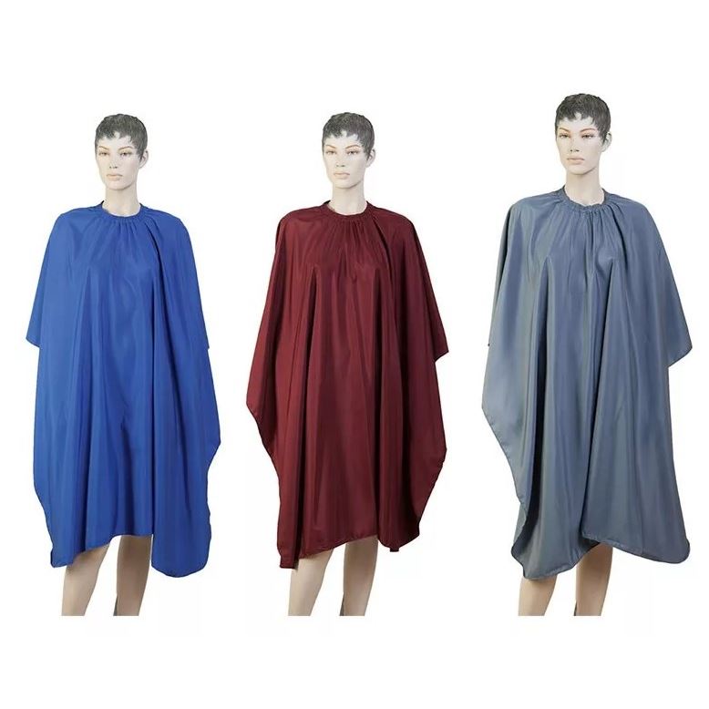 Dewal Professional Аксессуары для окрашивания и стрижки волос AA09 Пеньюар "Матовый", 128х148 см Пеньюар для стрижки "Матовый", полиэстер, синий, 128х148 см, на крючках