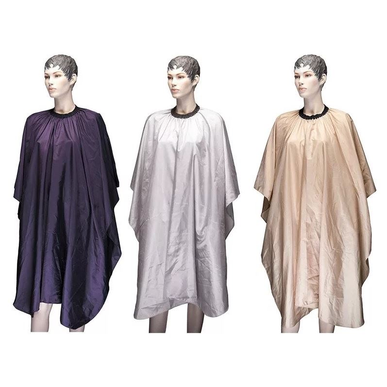 Dewal Professional Аксессуары для окрашивания и стрижки волос AA23 Пеньюар "Палитра", 128х146 см Пеньюар для стрижки "Палитра", полиэстер, лиловый, 128х146 см, на крючках