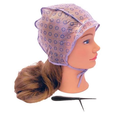 Dewal Professional Аксессуары для окрашивания и стрижки волос CA-9151K1 Шапочка для мелирования, набор  Шапочка для мелирования, набор 4 штуки + крючок