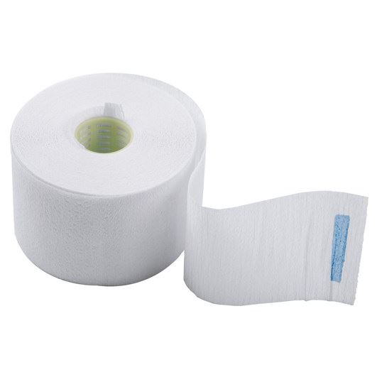 Dewal Professional Аксессуары для окрашивания и стрижки волос 01-001 Воротнички бумажные с синей липучкой  Воротнички бумажные с синей липучкой, упаковка 100 штук