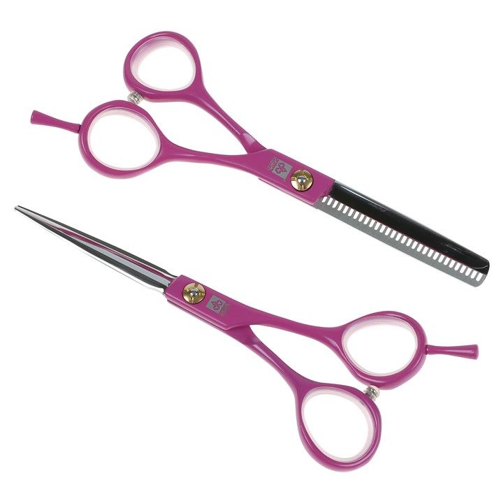 Dewal Professional Ножницы, бритвы SET-MA-P Набор COLOUR STEP из двух парикмахерских ножниц 5.5" в чехле, цвет розовый Набор из двух парикмахерских ножниц 5,5" в  чехле, цвет розовый