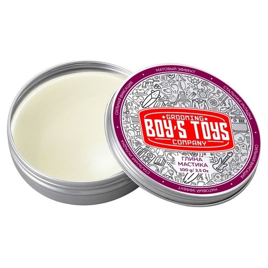 Boys Toys Styling Мастика Глина для укладки Глина для укладки волос высокой фиксации с низким уровнем блеска