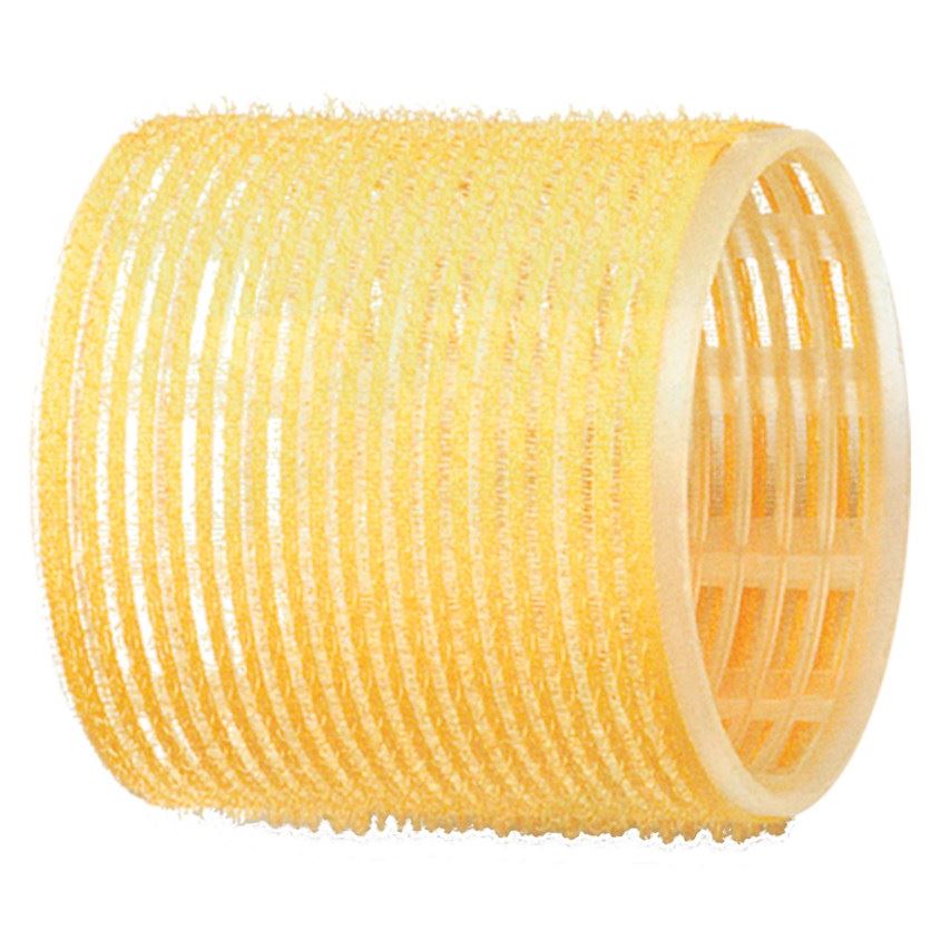 Dewal Professional Бигуди и коклюшки R-VTR17 Бигуди-липучки, диаметр 65 мм Бигуди-липучки, диаметр 65 мм, желтые, упаковка 6 штук