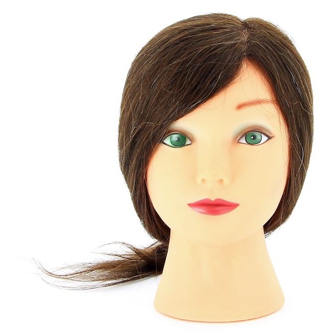 Dewal Professional Аксессуары для волос M-2023M-6 Голова учебная DEWAL"шатенка", натурал.волосы 30-40 см M-2023M-6 Голова учебная DEWAL"шатенка", натурал.волосы 30-40 см