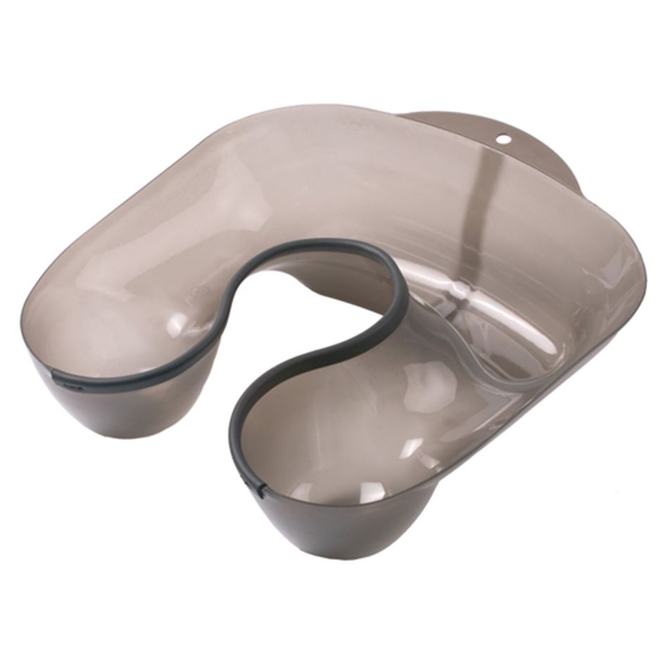 Dewal Professional Аксессуары для окрашивания и стрижки волос JPP0015 Воротник-лоток для окрашивания с прокладкой Воротник-лоток для окрашивания, пластик с резиновой прокладкой, прозрачный