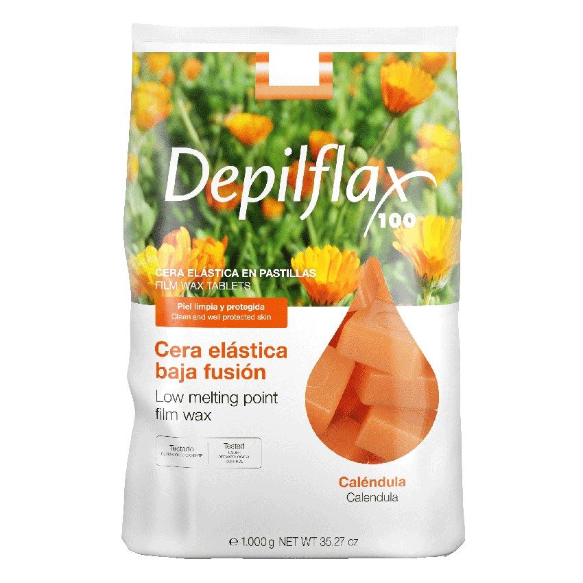 Depilflax Waxes Film Wax Calendula Пленочный воск  Film Wax в брикетах Календула