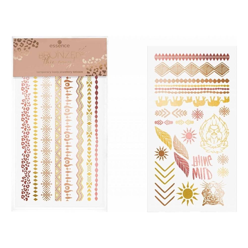 Essence Accessories Bronzed This Way! Temporary Body Jewellery Tattoos Наклейки-тату