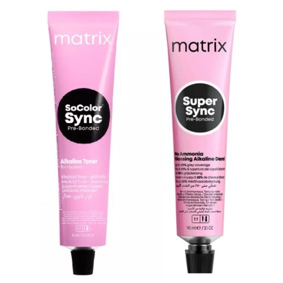 Matrix Coloring Hair Super Sync Pre-Bonded Деми-перманентный краситель для волос