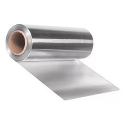 Фольга 50 м с логотипом цвет серебро 18 мкр