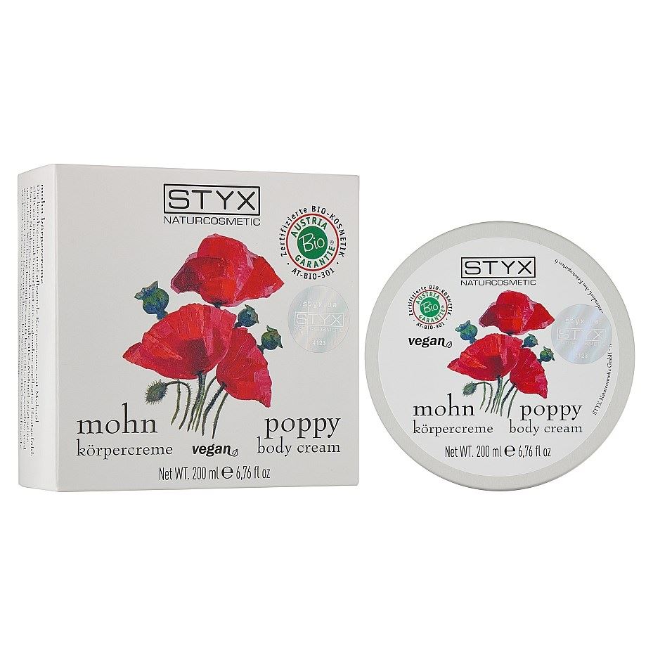STYX Cерия "Маковое масло" Крем для тела Мак Крем для тела с маковым маслом