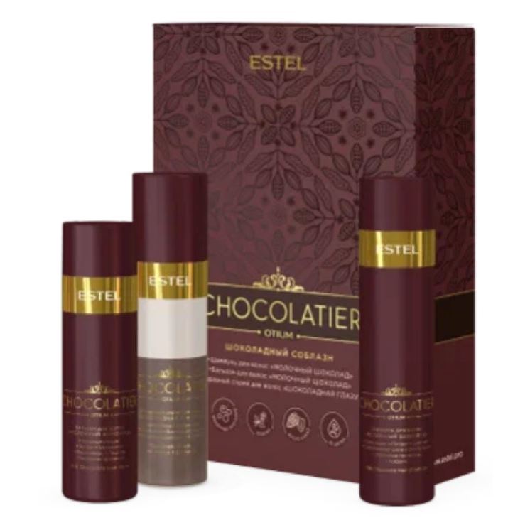 Estel Professional Otium Chocolatier Набор Шоколадный соблазн Набор: Шампунь, бальзам, спрей