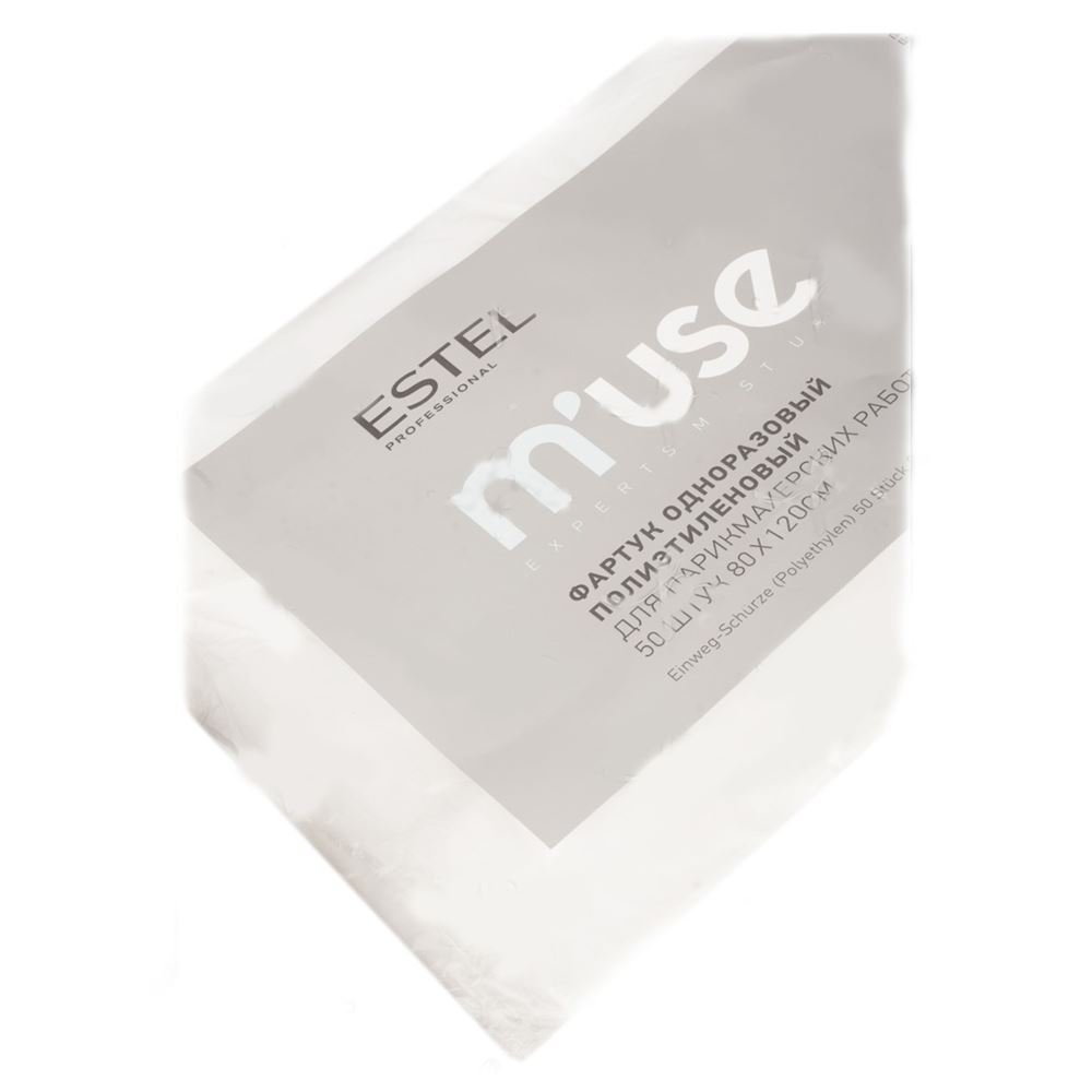 Estel Professional Accessories M'Use Фартук одноразовый п/э Малый для парикмахерских работ 80*120 Фартук одноразовый п/э Малый для парикмахерских работ 80*120