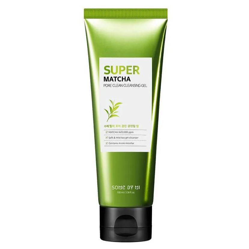 Some By Mi Faсe Care Super Matcha Pore Clean Cleansing Gel Гель-пенка для умывания с чаем матча