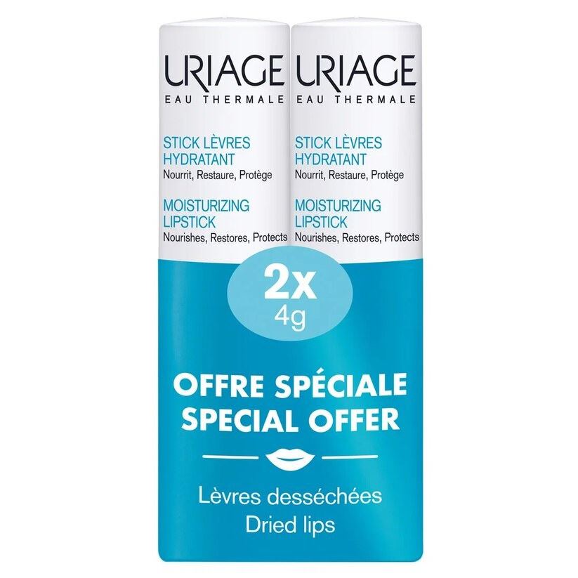 Uriage Eau Thermale Набор Eau Thermale Moisturizing Lipstick Set  Набор из двух увлажняющих стиков для губ