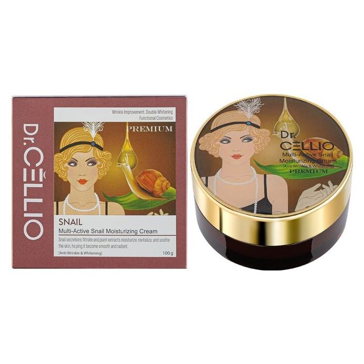 Dr.Cellio Face Care Multi-Active Snail Moisturizing Cream Мультиактивный крем с муцином улитки
