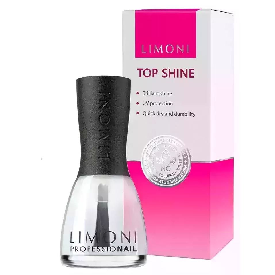 Limoni Make Up Top Shine  Покрытие глянцевое защищающее