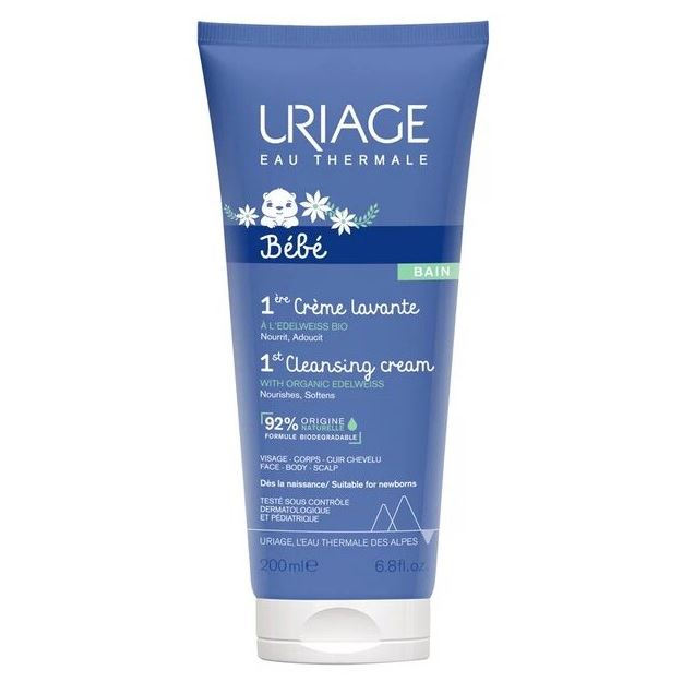 Uriage Gamme Bebes Bebe 1st Cleansing Cream BAIN Первый очищающий пенящийся крем