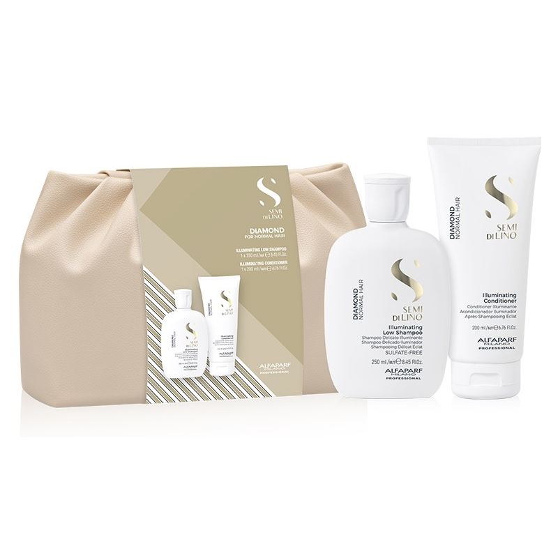 Alfaparf Milano Semi Di Lino Diamond Diamond Duo Set Набор: шампунь, кондиционер для блеска волос