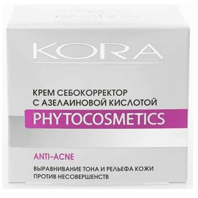 KORA Жирная кожа Крем себокорректор  с азелаиновой кислотой Крем себокорректор  с азелаиновой кислотой Phytocosmetics Anti-Acne