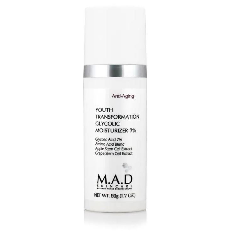M.A.D Skincare Anti-Age Youth Transformation Glycolic Moisturizer 7% Омолаживающий увлажняющий крем с гликолевой кислотой