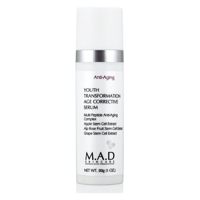 M.A.D Skincare Anti-Age Youth Transformation Age Corrective Serum Корректирующая сыворотка для ухода за кожей с омолаживающим эффектом 