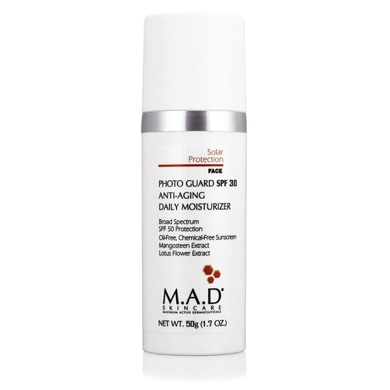 M.A.D Skincare Sun Protection Photo Guard SPF 30 Anti Aging Daily Moisturizer Омолаживающий и увлажняющий крем-защита под макияж с защитой SPF 30 