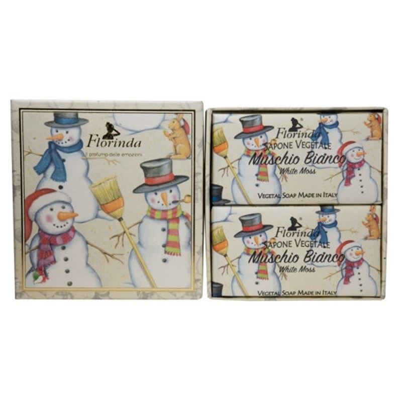 Florinda Merry Christmas Merry Christmas Muschio Bianco XMAS Soap Set  Коллекция "Счастливого рождества" - Набор мыла Белый мускус