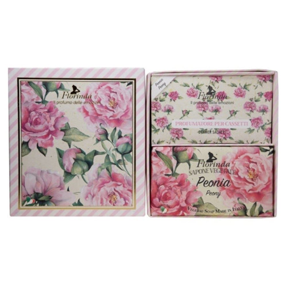 Florinda Fiori and Fiori  Fiori and Fiori Peonia Set Коллекция "Цветы и цветы" - Набор Пион: мыло, саше ароматическое