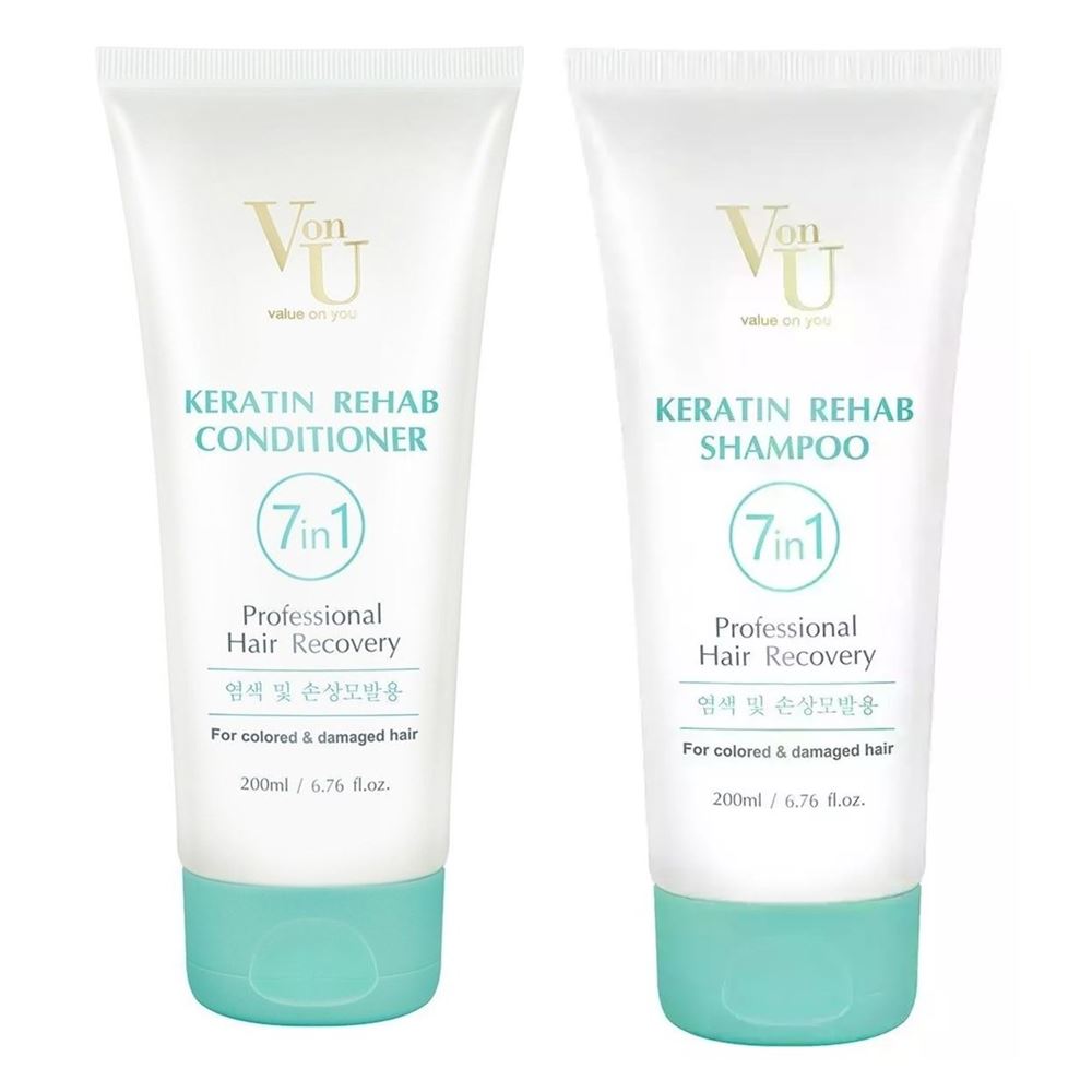 Von-U Уход за волосами Keratin Rehab Set Набор с кератином: шампунь, кондиционер