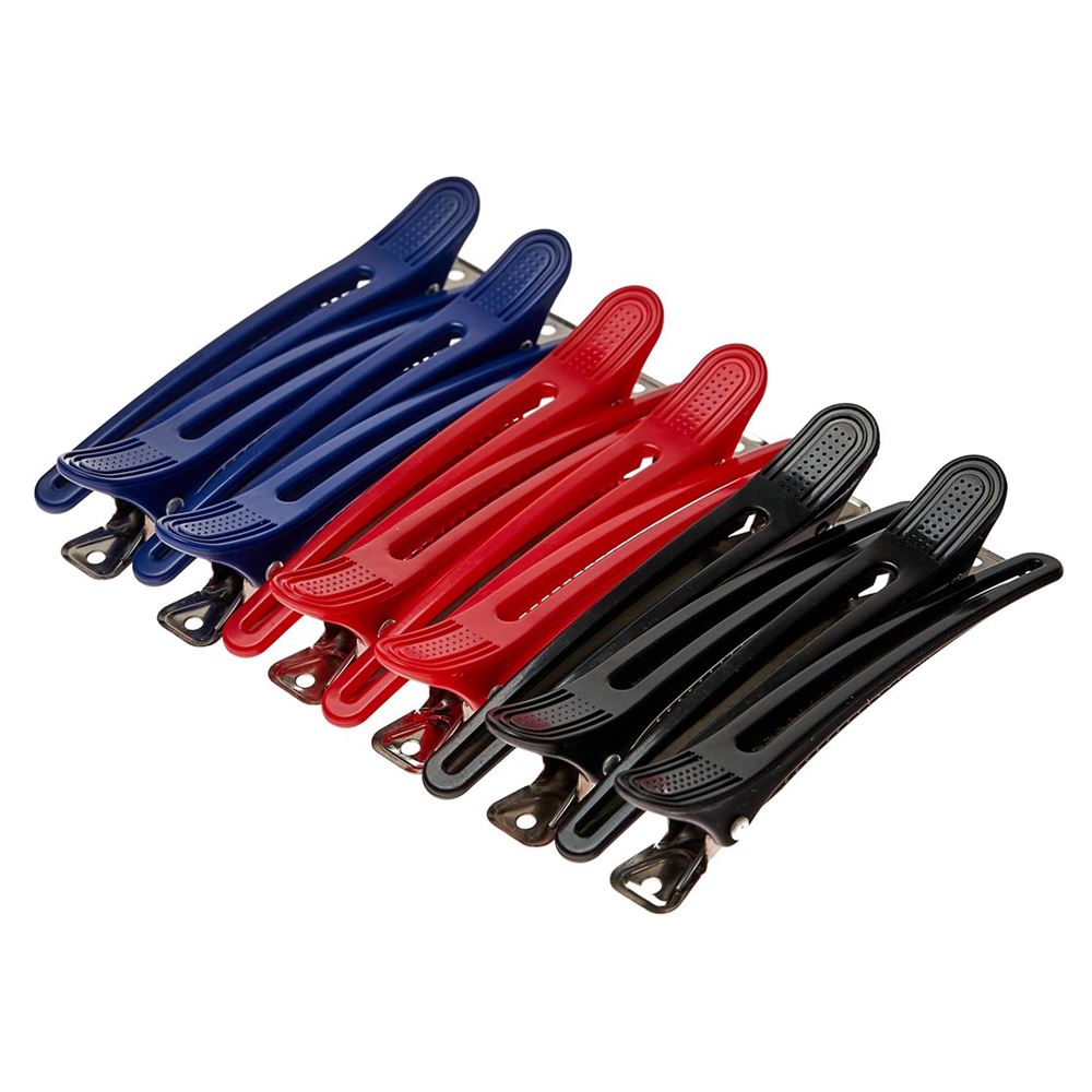 Harizma Professional Аксессуары h10898-mix Зажим для волос алюм/пластик цветные 12 шт/уп Зажим для волос алюм/пластик цветные 12 шт/уп