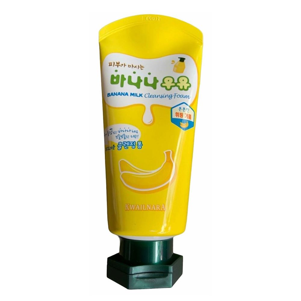 Welcos Skin Care Kwailnara Banana Milk Cleansing Foam Пенка для умывания с бананом