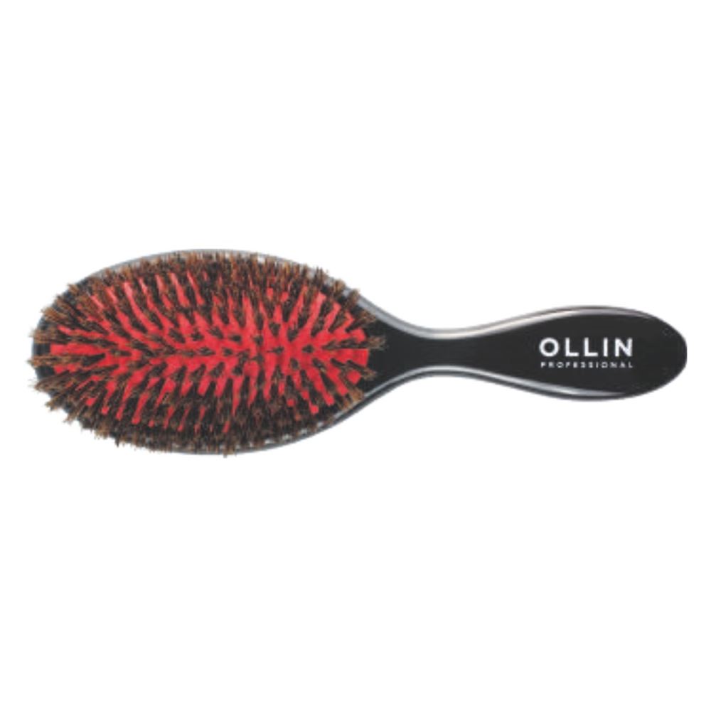 Ollin Professional Accessories Щётка массажная Elegant 11 рядов, натуральная щетина, средняя Щётка массажная Elegant 11 рядов, натуральная щетина, средняя