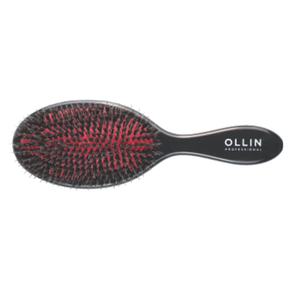 Ollin Professional Accessories Щётка массажная Elegant 15 рядов, комбинированная щетина, большая Щётка массажная Elegant 15 рядов, комбинированная щетина, большая