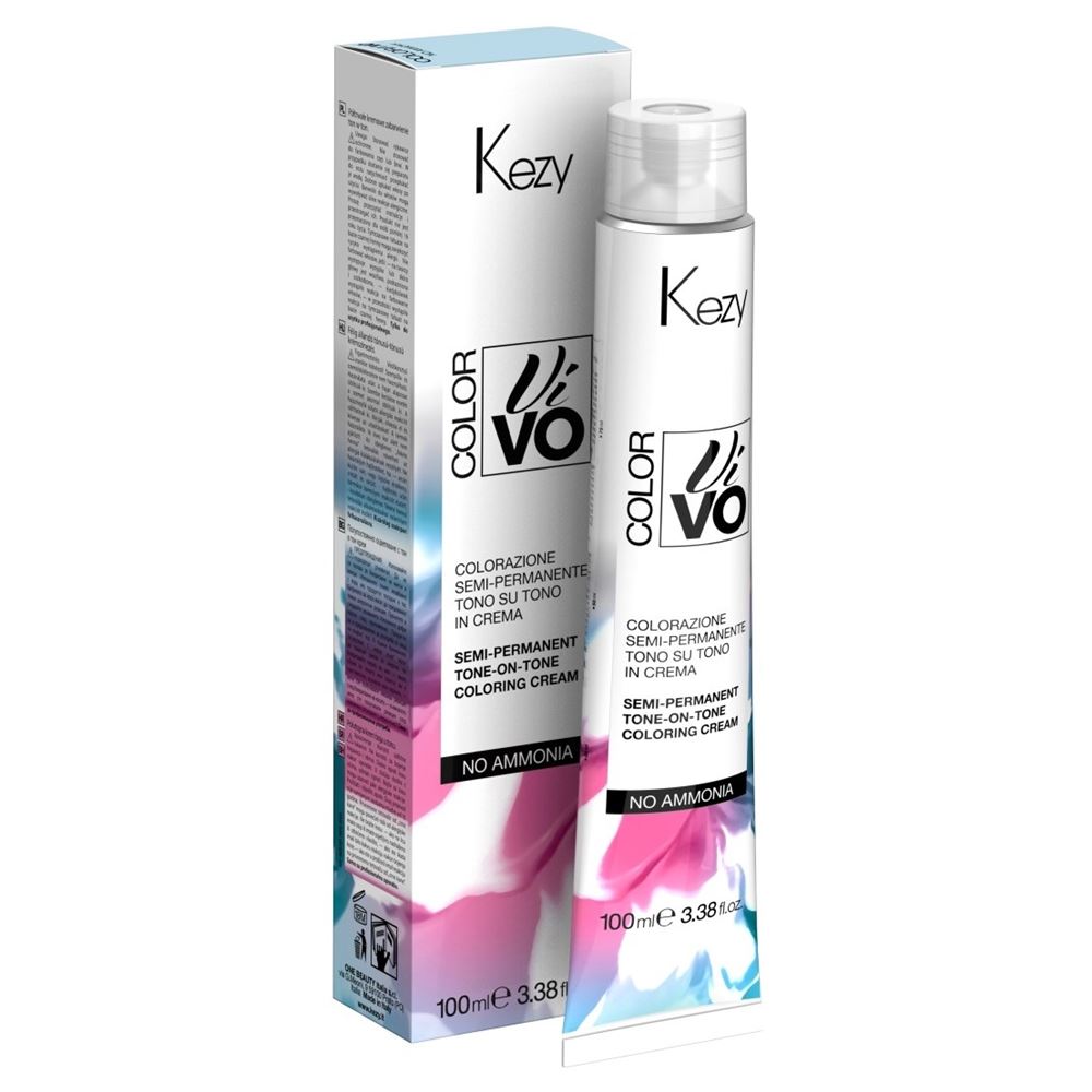 KEZY Color Vivo Color Vivo No Ammonia Полуперманентная крем-краска с маслом миндаля и протеинами риса