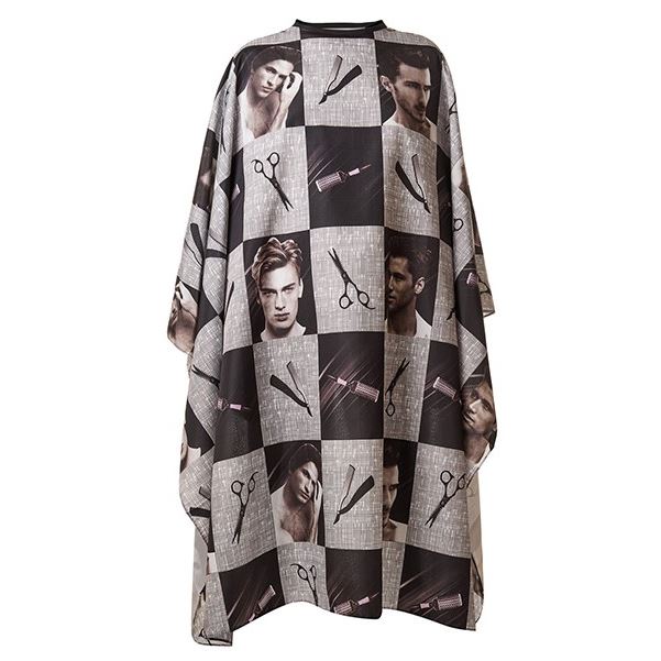 Harizma Professional Аксессуары h10884 Накидка парикмахерская 140х160см "Фотографии, ножницы, бритвы" Накидка парикмахерская 140х160см "Фотографии, ножницы, бритвы"