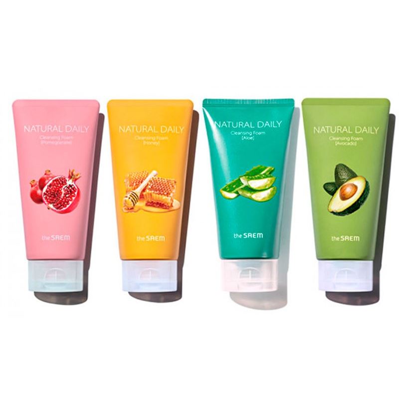 The Saem Face Care Natural Daily Cleansing Foam Пенка для умывания 