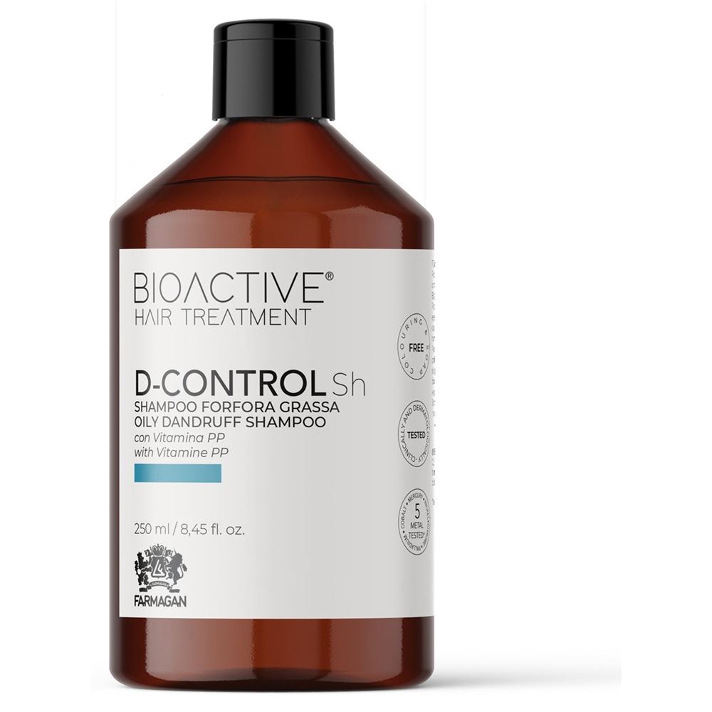Farmagan Bioactive  D-Control Oily Dandruff Shampoo Шампунь против жирной перхоти и гипергидроза