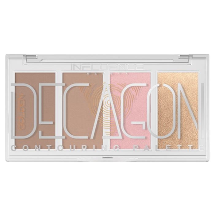 Influence Beauty Make Up Палетка для моделирования лица Golden Decagon Contouring Palette  Палетка контуринга 