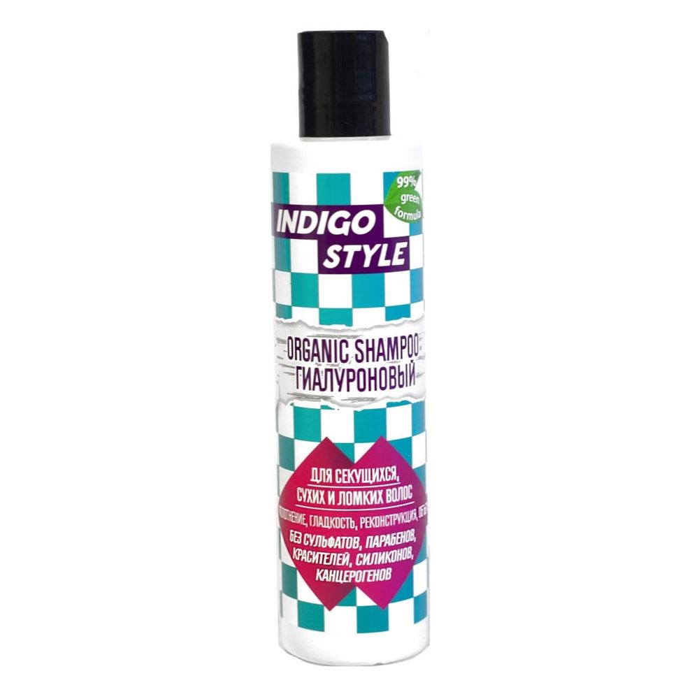 Indigo Style Shampoo & Balsam Organic Shampoo Hyalurone Органик шампунь Гиалуроновый