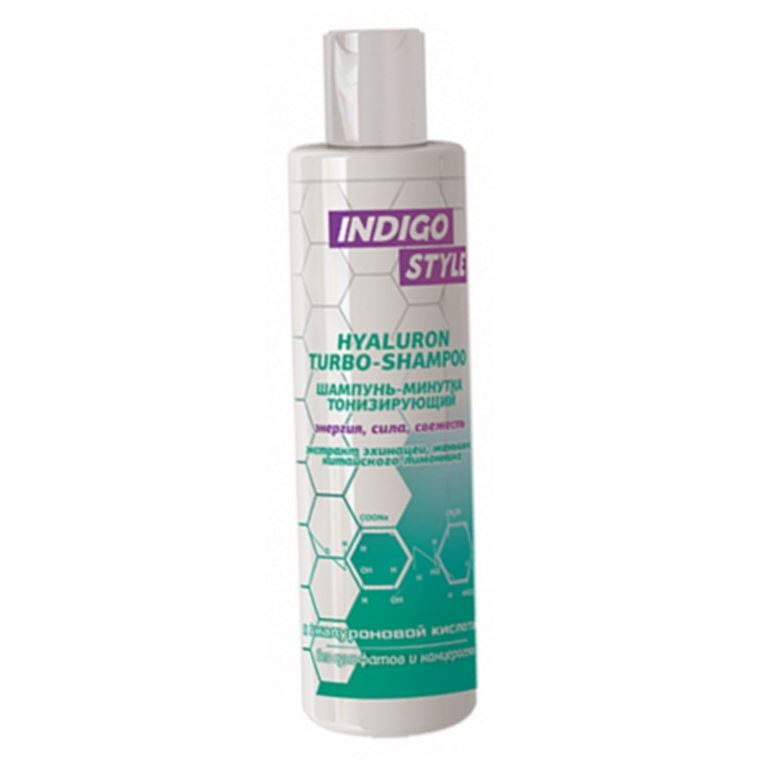 Indigo Style Shampoo & Balsam Hyaluron Turbo-Shampoo Турбо шампунь - минутка тонизирующий