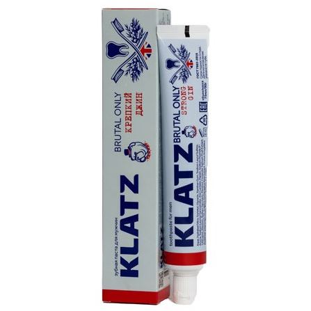 Klatz Brutal Only Крепкий джин  Зубная паста для мужчин Крепкий джин 
