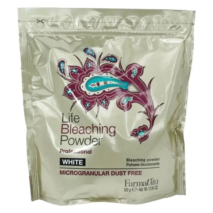 Farmavita Hair Coloring  Life Bleaching Powder Prof Аммиачная, микрогранулированная обесцвечивающая пудра до 7-8 уровней