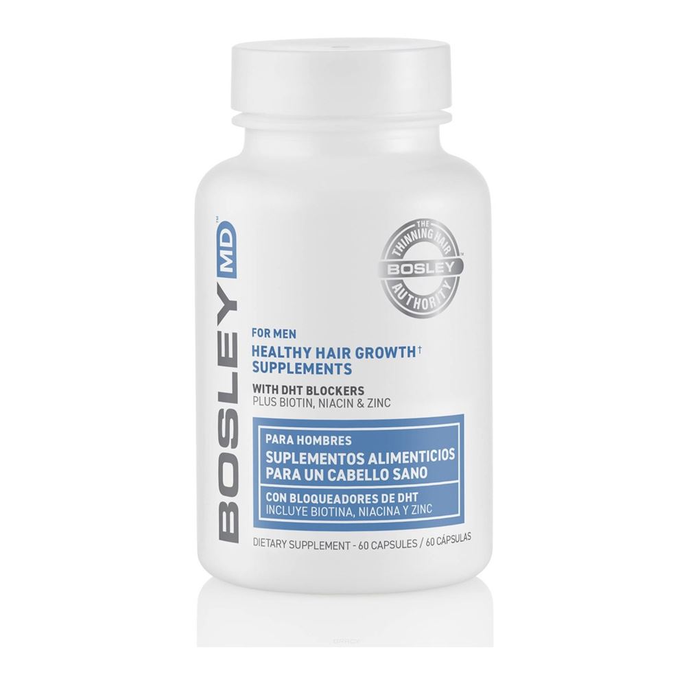 Bosley Интенсивная Терапия For Men Healthy Hair Growth Supplements Комплекс витаминно-минеральный для оздоровления и роста волос - для мужчин