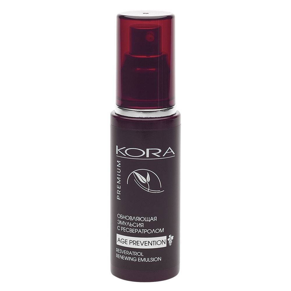 KORA Зрелая кожа Age Prevention Обновляющая эмульсия с ресвератролом Resveratrol Renewing Emulsion