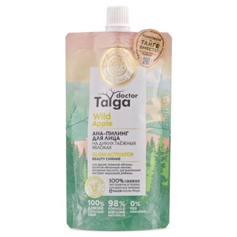 Natura Siberica Очищение для лица  Doctor Taiga АНА-пилинг для лица «Beauty сияние» АНА-пилинг для лица на диких таежных яблоках Beauty сияние