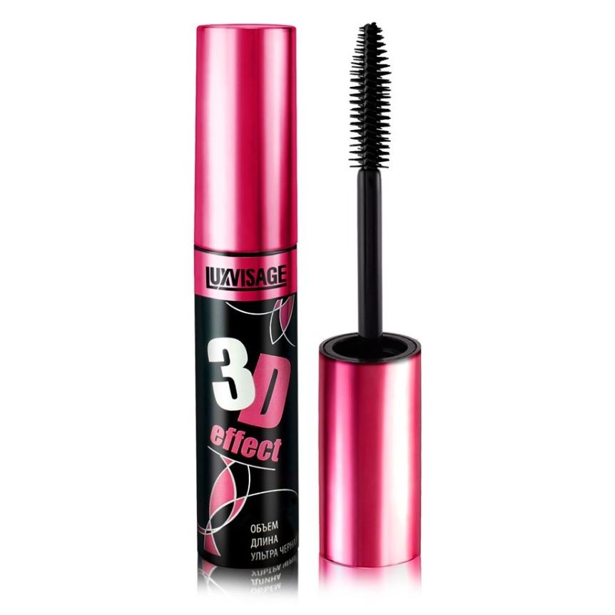 Luxvisage Make Up Тушь для ресниц 3D Обьем-Длина  Тушь для ресниц 3D Обьем-Длина /силикон/ 